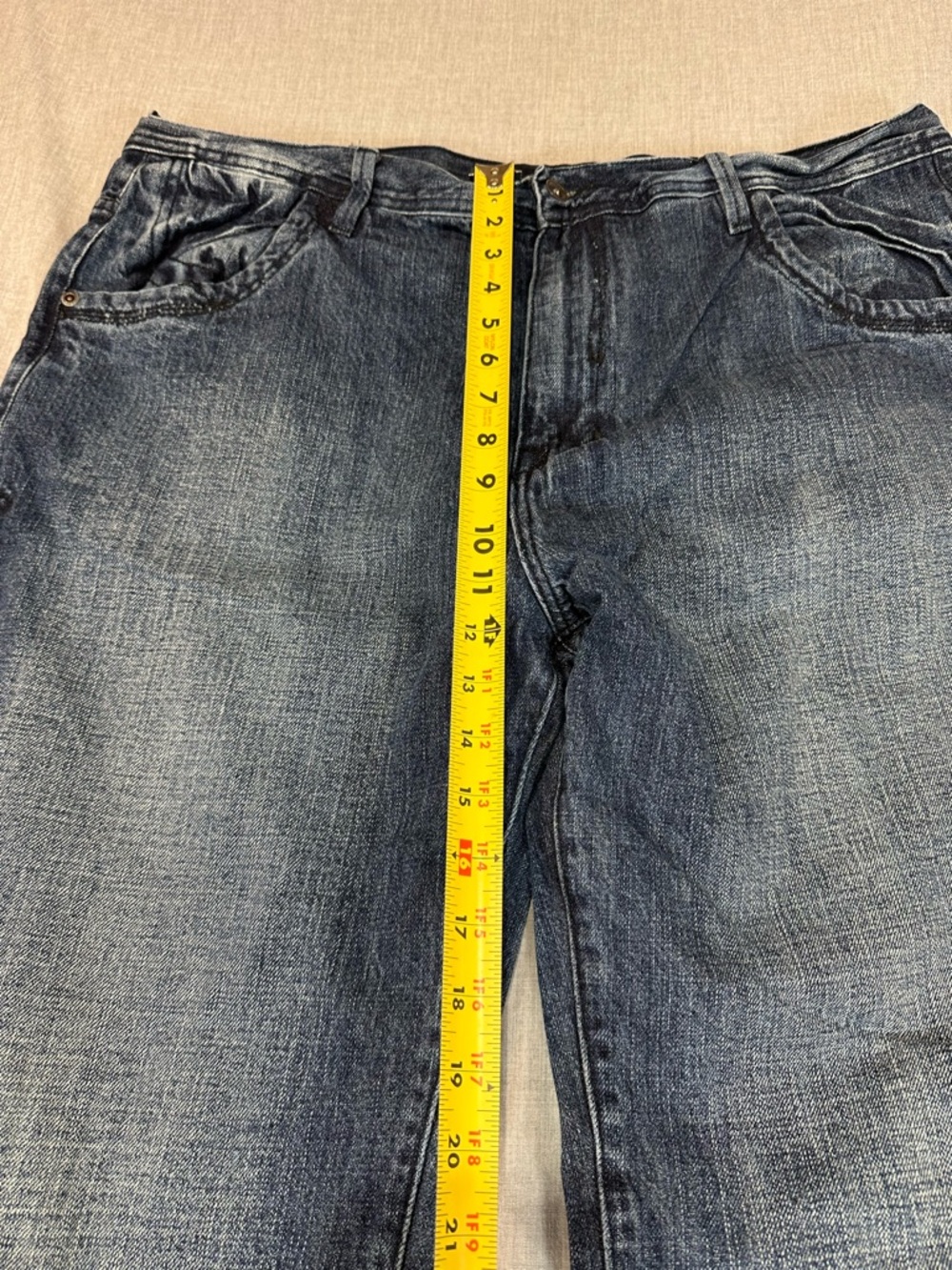 Phat Farm Mens Dark Blue Loose Y2K Jeans - Picture 5 of 11